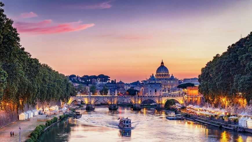 rome at sunset