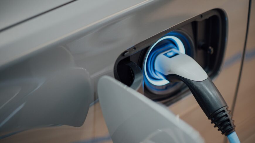 an electric car charger
  