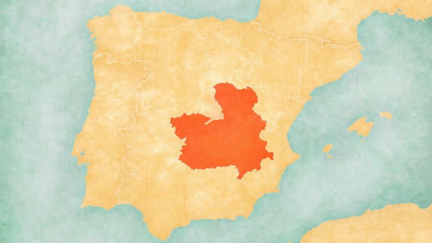 Castilla La Mancha region in Spain