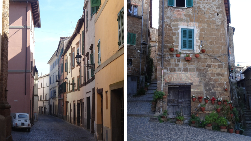 The charming streets of Capranica