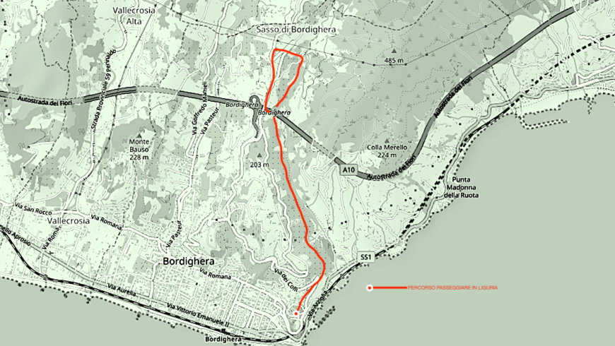 Map of the Beodo Trail