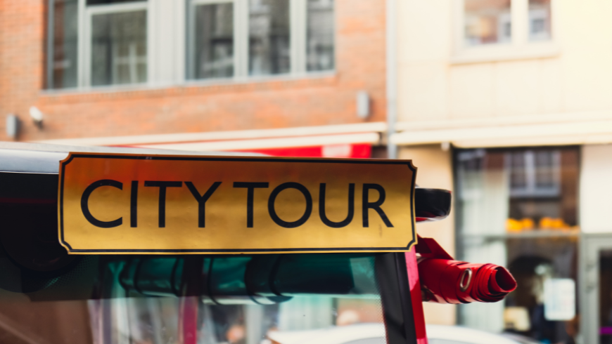 city tour sign