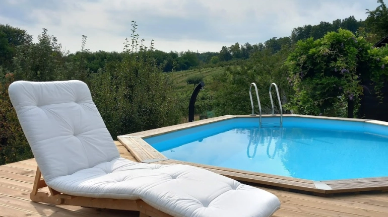 The ecofriendly Estate in Breznica, swimming pool - Rose Hip Hill: an Oasis of Nature and Sustainability in Breznica