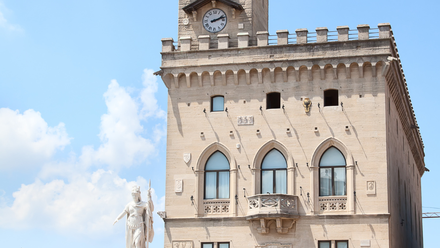 Detail of the Palazzo del Governo San Marino Photo Canva Pro