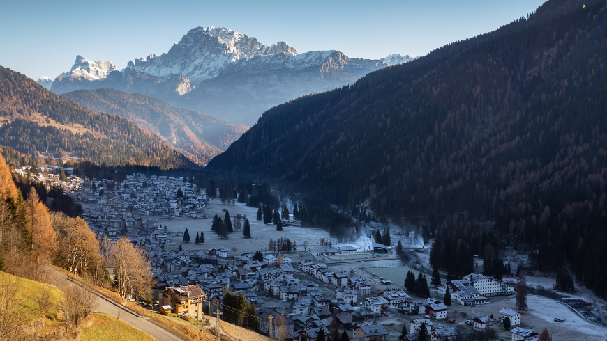 Views of Falcade, Dolomites, Italy