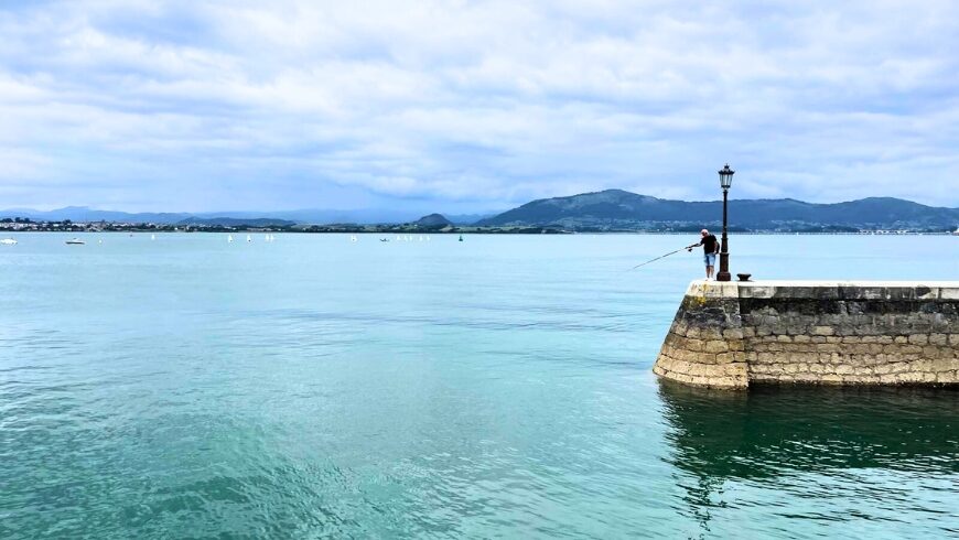 Fisherman in the Bay of Santander