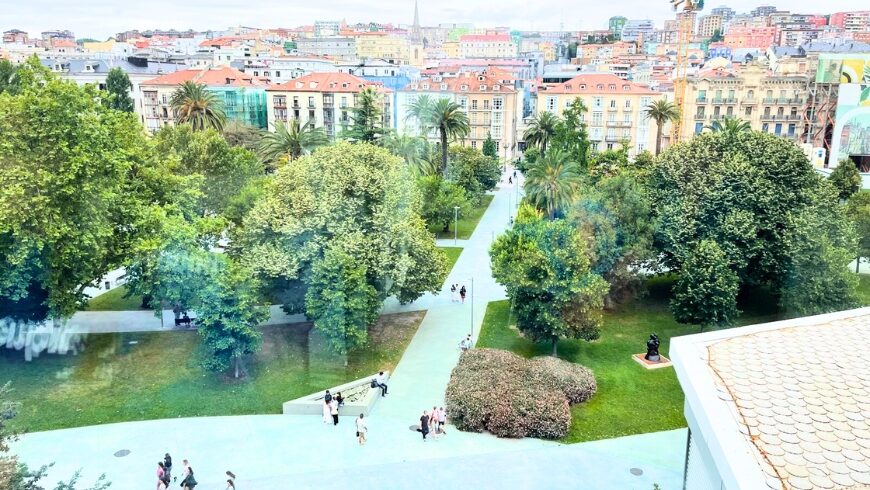 Santander, gardens from above