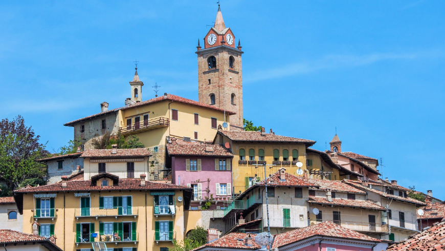 The village of Monforte d'Alba, Piedmont