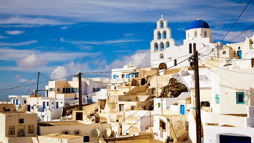 Pyrgos, a village on Tinos island