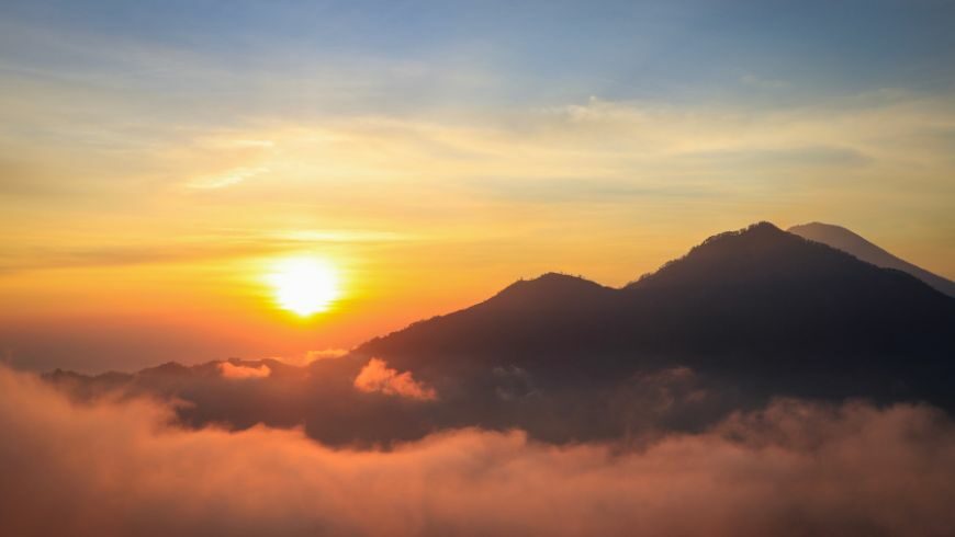 View from Mount Batur in Bali