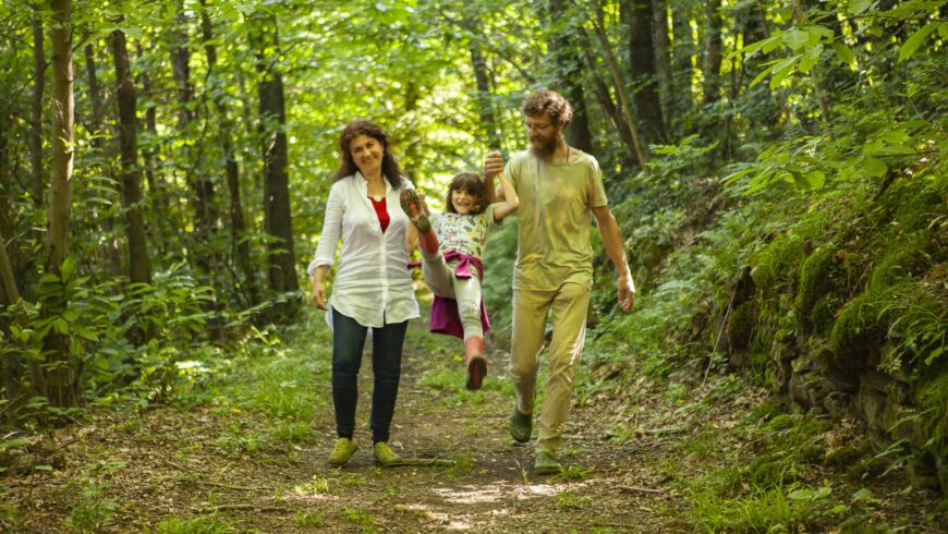 Paul and His Family Among the Forests of the Biellese Alps