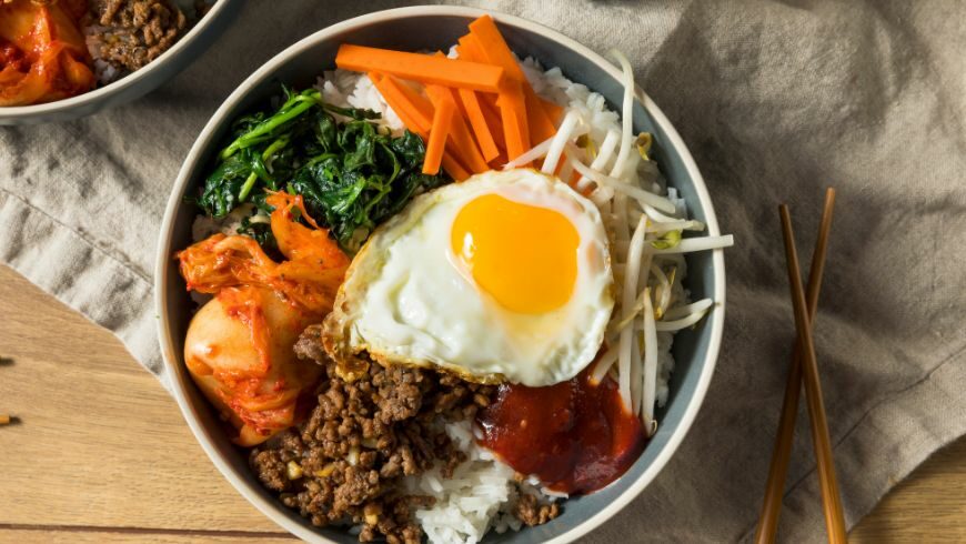 Bibimbap, typical dish in Korea