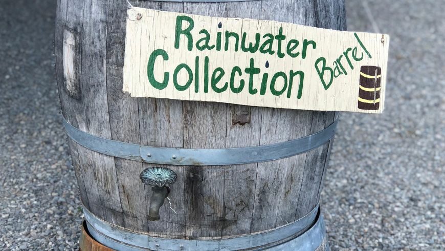 Rainwater collection barrel