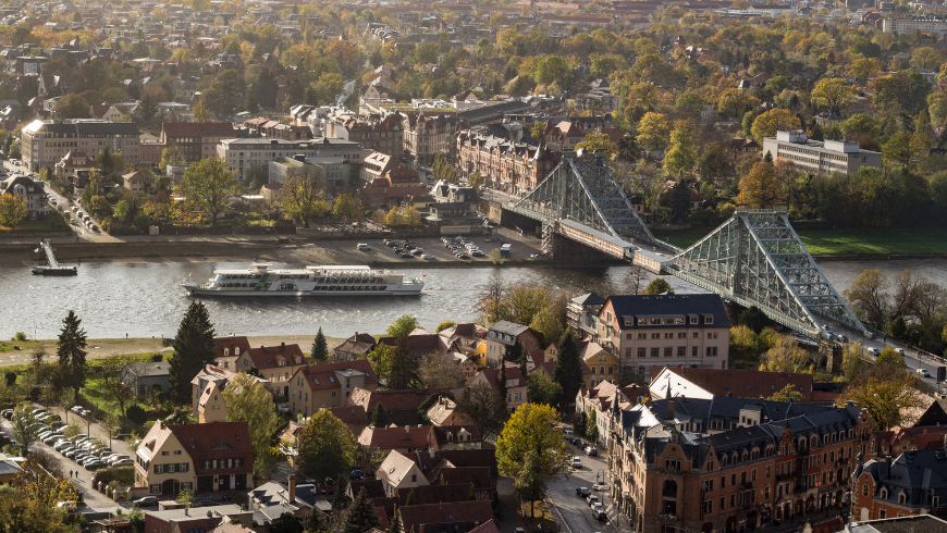 View of the city of Dresden