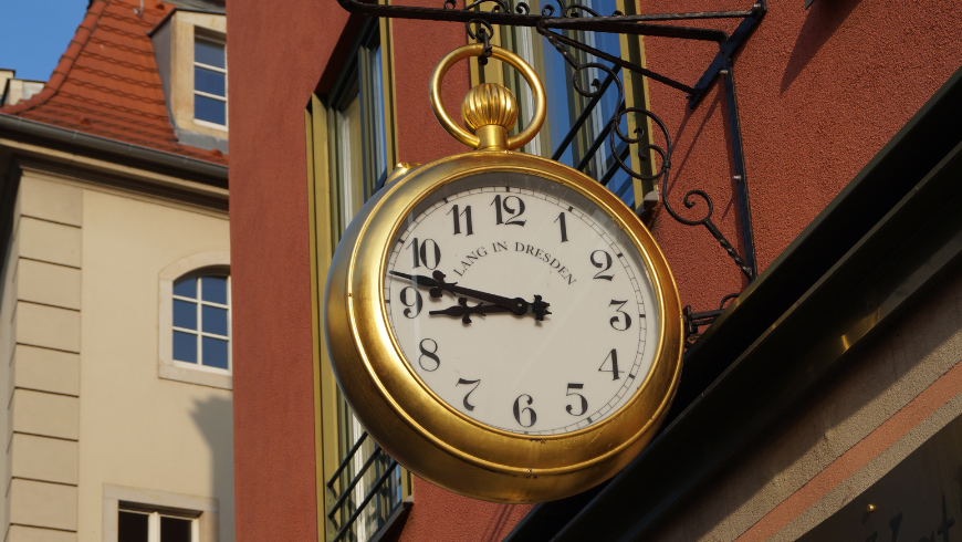 A clock in Dresden