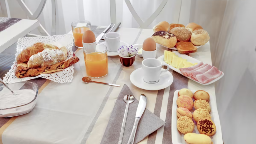 local breakfast at Cà Riza, Venice