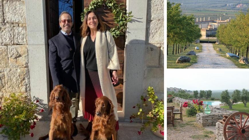 Pietro and Agata at Lama di Luna farmhouse, Italy