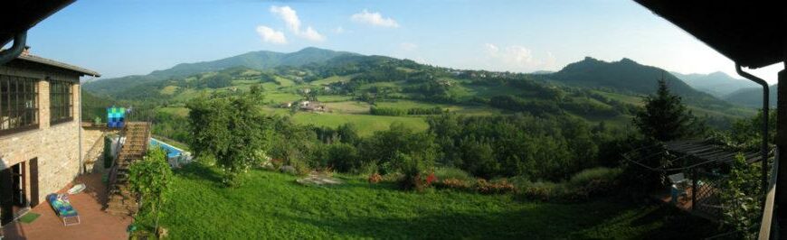 Nature around Valtidone Verde, organic farmhouse in Oltrepò Pavese, Italy