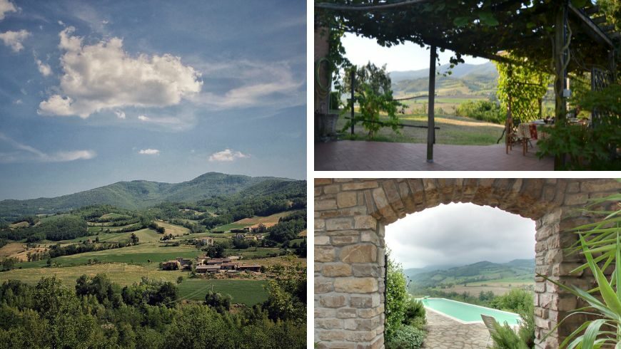 The farmhouse Valtidone Verde, Oltrepò Pavese, Italy