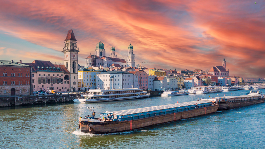 Passau, a German city in Bavaria