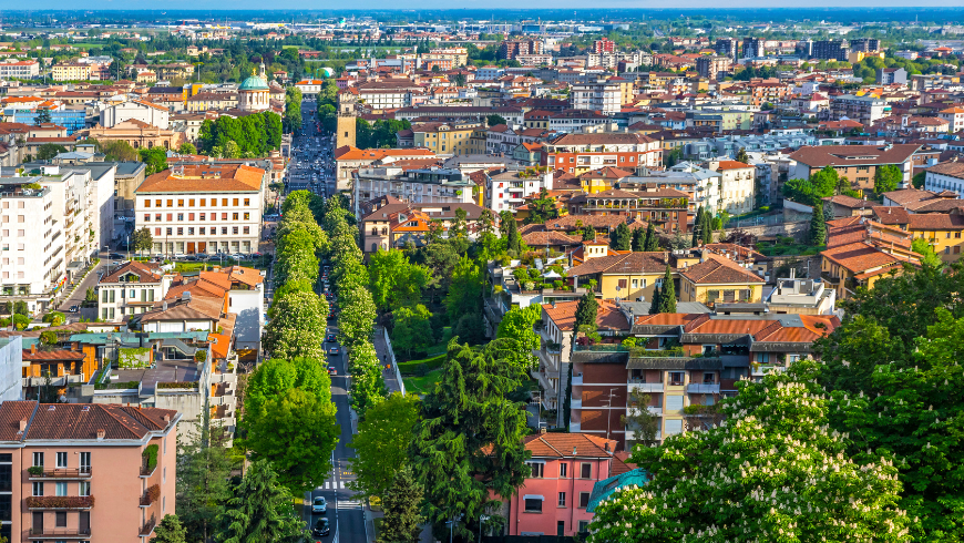 Bergamo lower town