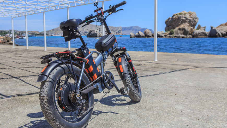 electric bike near the sea