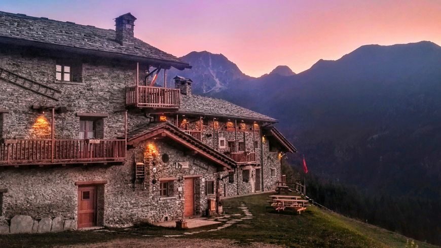 Eco-friendly accommodation surrounded by nature