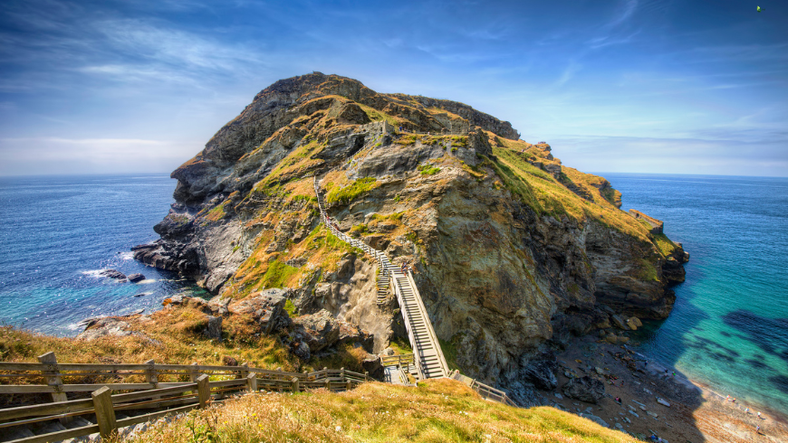 Tintagel Castle in Cornwall