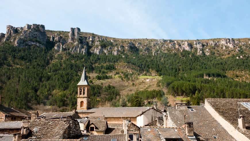 view of Florac village