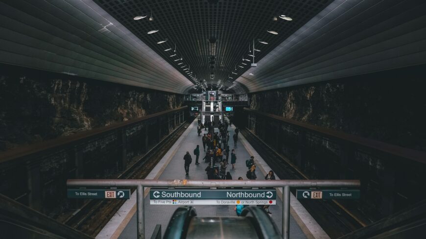 A stop on Atlanta’s subway line.