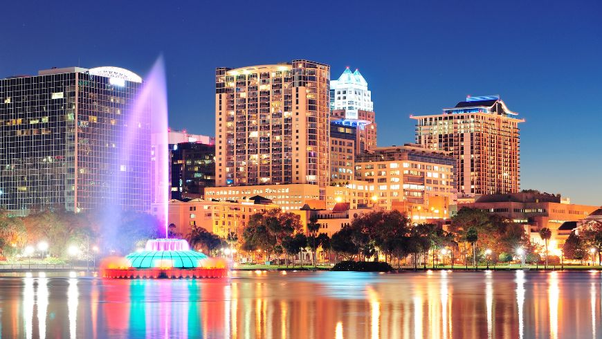 Colorfull Lights in the night, Orlando