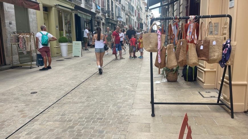 Local craft shops on the streets of Grand Bayonne