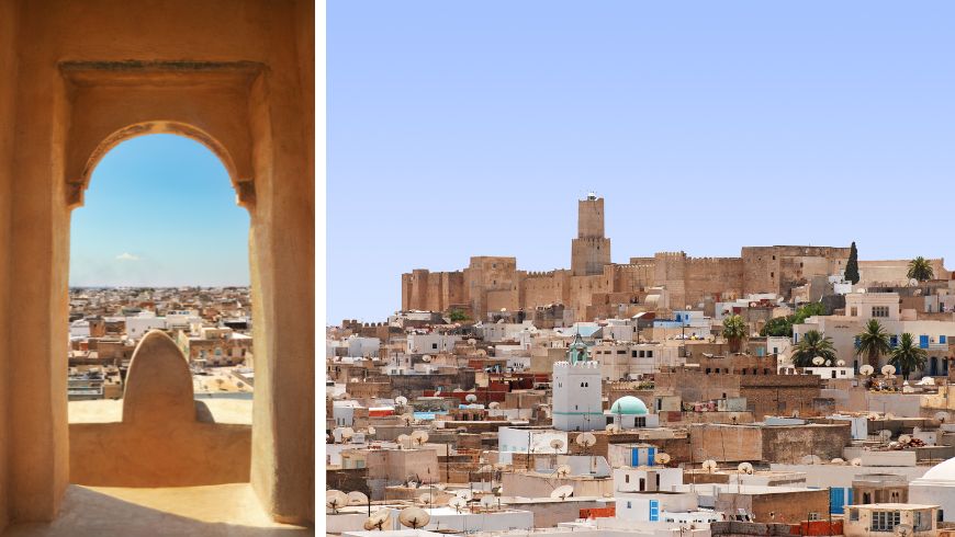 View of the city of Sousse, Tunisia, from above