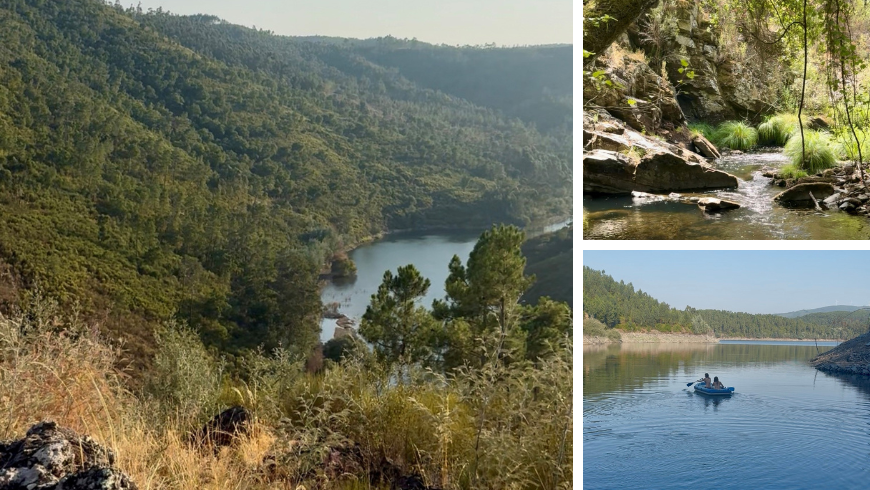 View of Cabril dam and unspoiled nature to explore around Rio Zêzere