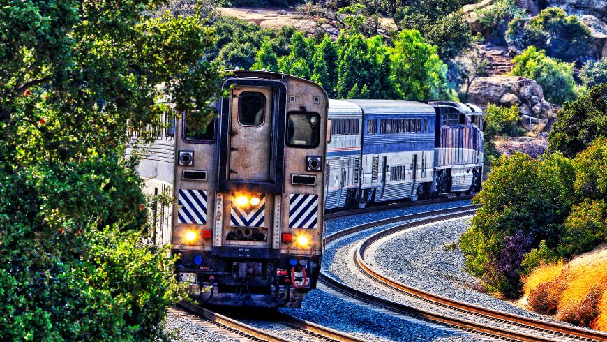 Amtrak Pacific Surfliner train in Texas