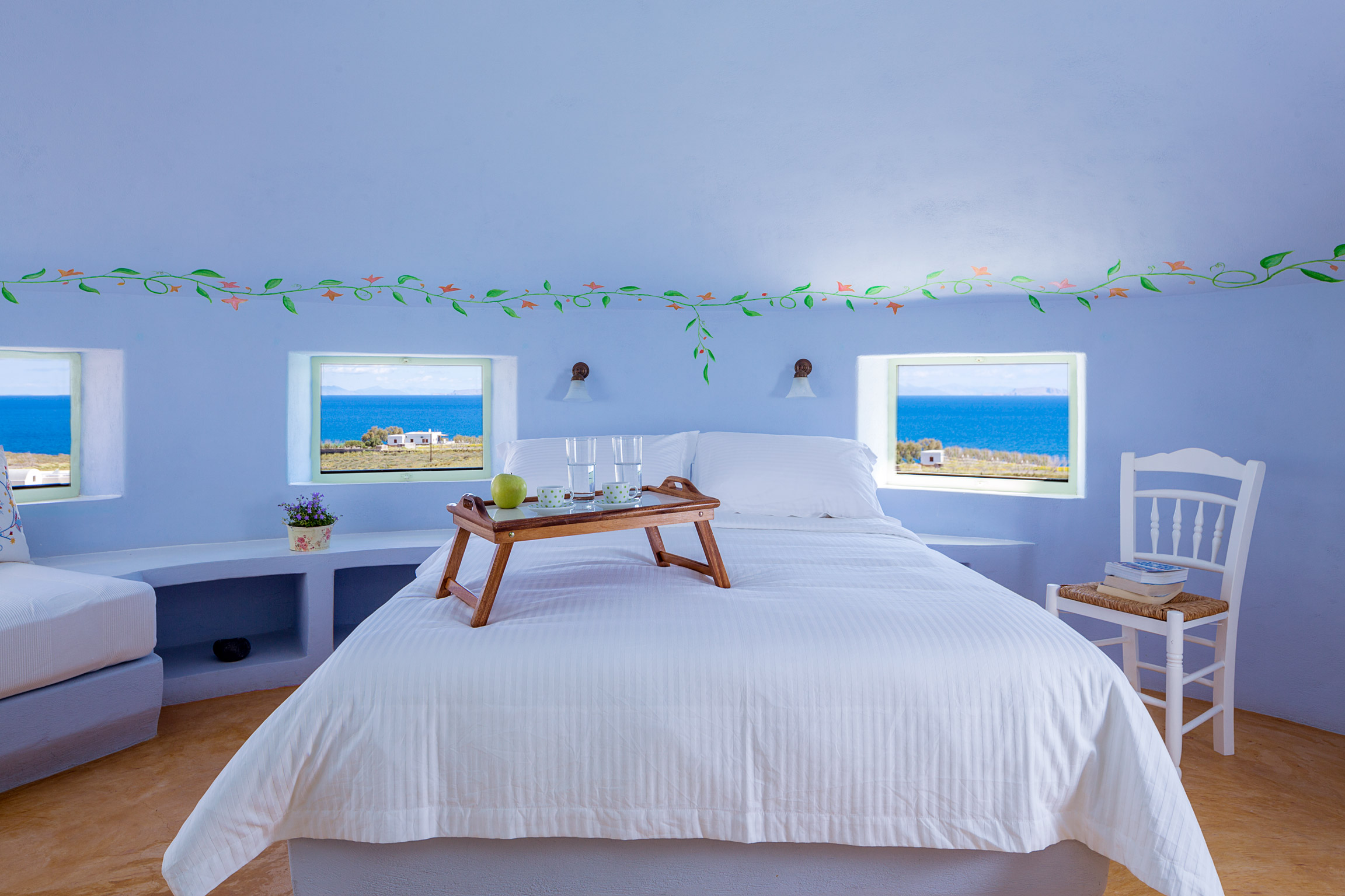Unusual accommodations in Santorini