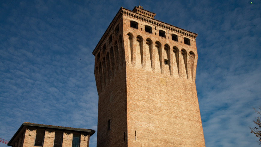 The majestic Rocca of Cento, near Ferrara and Bologna