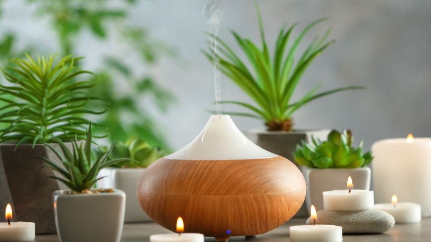 scent diffuser in a eco-friendly hotel