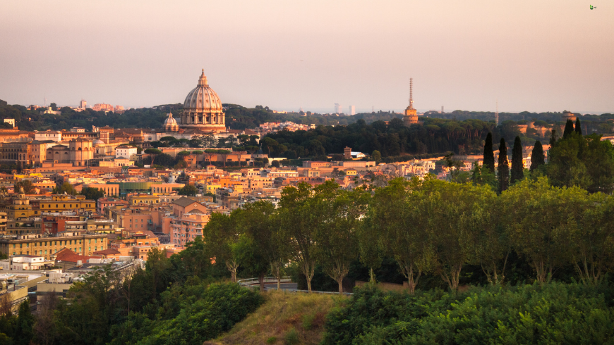 View of Rome from Monte Mario