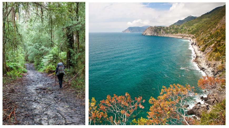Forest and sea, itinerary near Finale Ligure