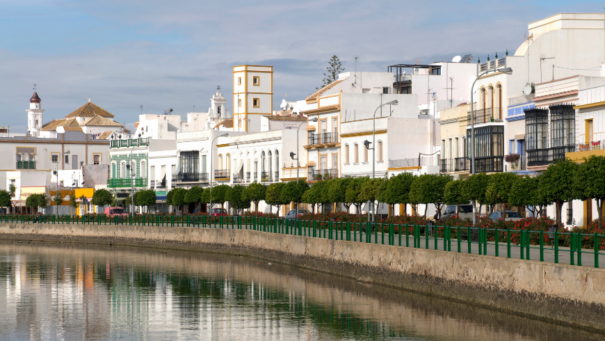 colourful houses on the river