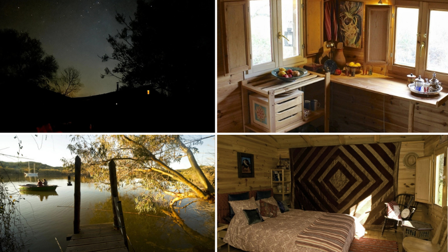 inside an eco-friendly accommodation built with eco-friendly materials