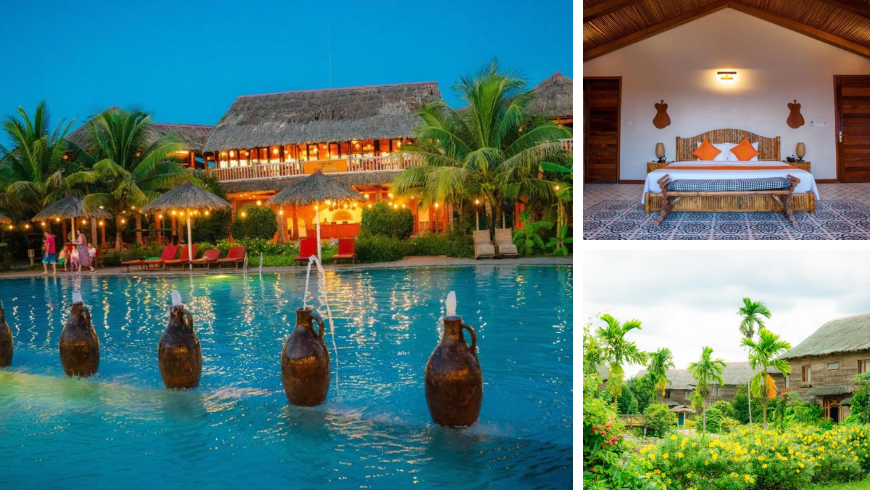 Can Tho Ecolodge , Eco hotel in the mountain with cabins and pool