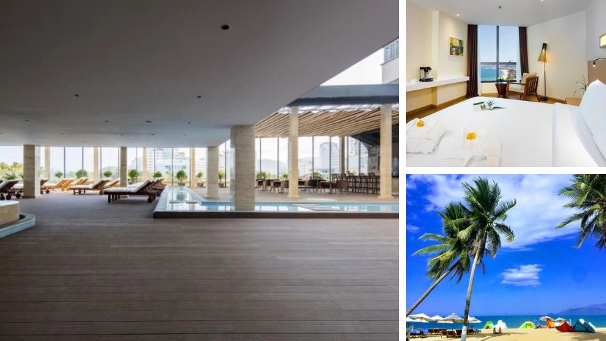 Mamadelta Retreat: Internal Hotel Area with Poolm bedrrom and beach