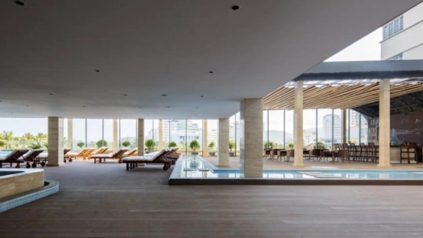 Internal Hotel Area with Pool