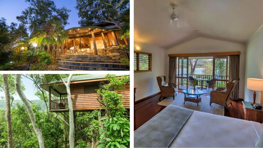 Thala Beach Nature Reserve outside and inside the room, in Cairns Australia
