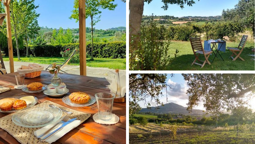 organic garden and zero-km food at Le Piracante, Caiazzo, Campania