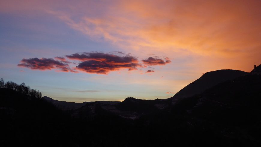 Sunset in Val di Cembra