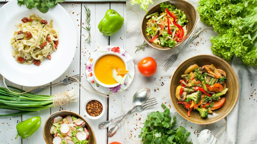 Sustainable Berlin Food scene with vegeterian dishes and fresh plant-based meals