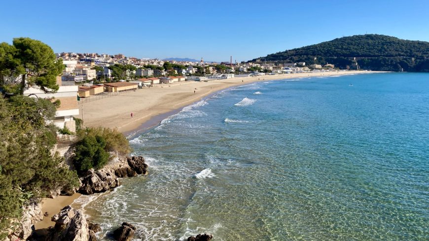 Gaeta beach in winter